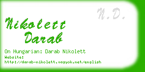 nikolett darab business card